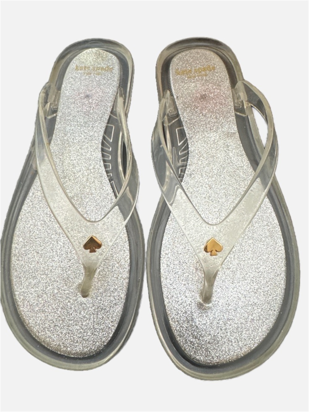 NWOT Kate Spade Glitter Jelly Flip Flops Size 7